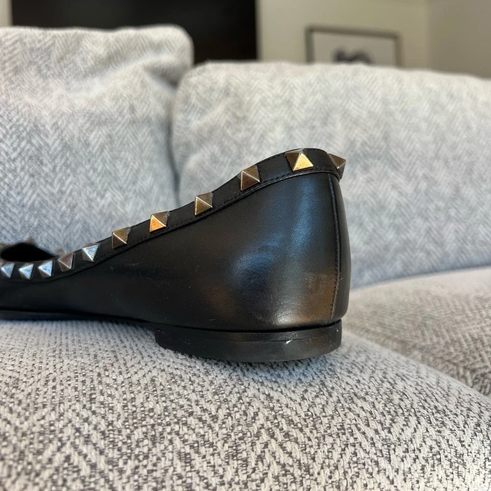 Rockstud Pointed Toe Ballerina Flat - Picture 6 of 15